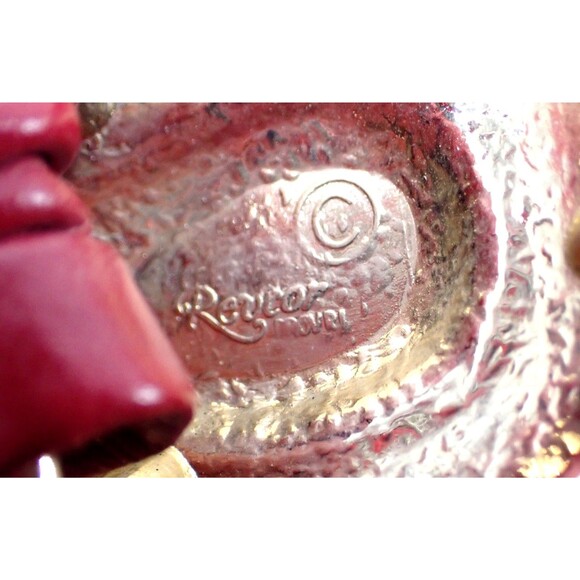 Cherry Red Wide Leather Belt Silver Buckle Medium 31" length 2" wide VTG Revcor - Picture 10 of 10